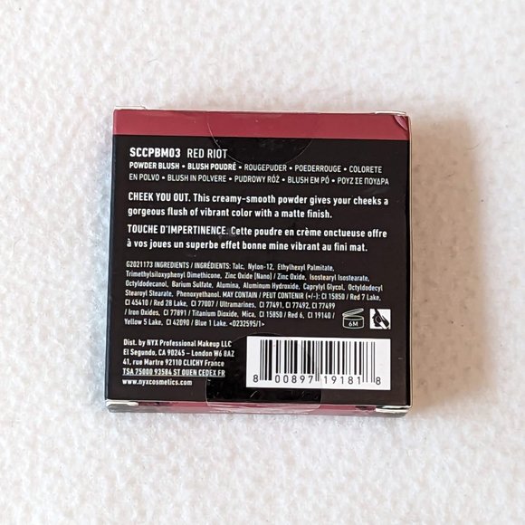 🎉HP🎉🌵3/$20🌵 Sweet Cheeks Matte Blush RED RIOT NYX PROFESSIONAL MAKEUP - Picture 9 of 13